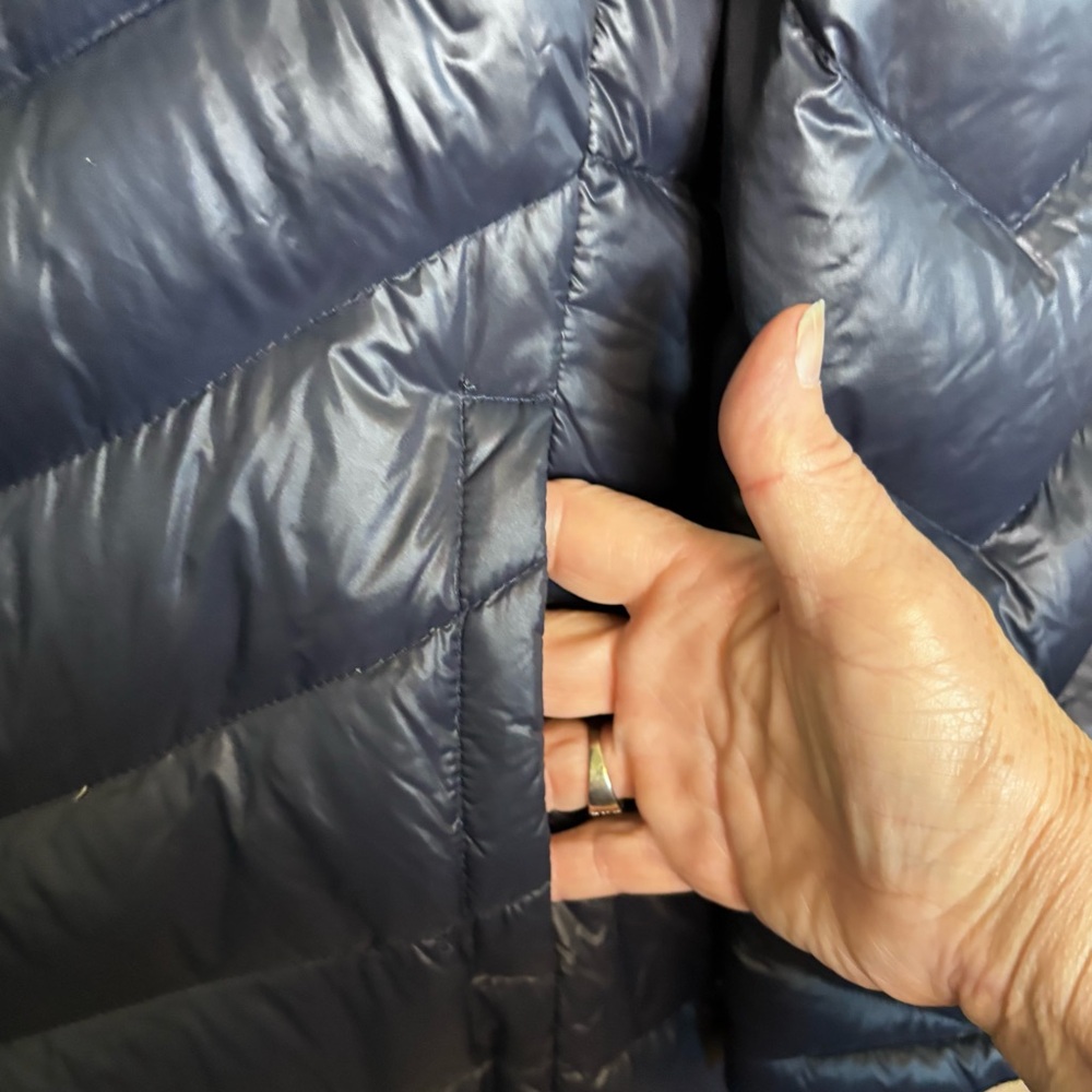 Calvin Klein Midnight Blue Down  Puffer Coat Long - Picture 2 of 9
